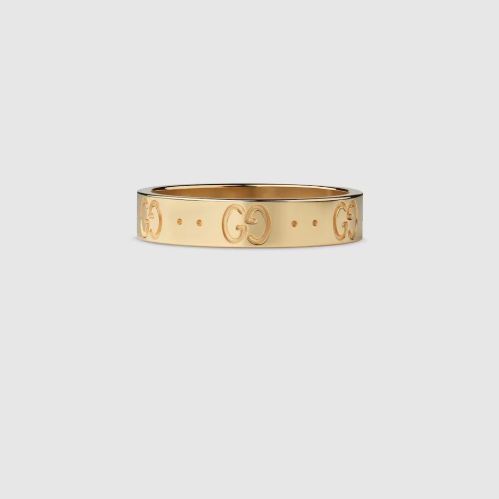 Gucci ring Icon thin band yellow gold